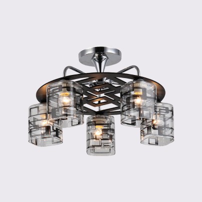 High quality chrome-plated iron chandelier ceiling light