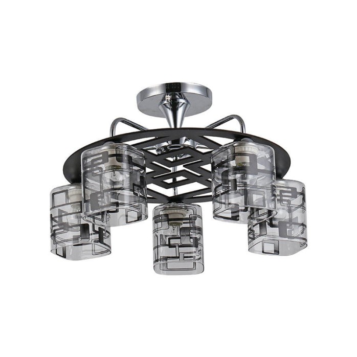 High quality chrome-plated iron chandelier ceiling light