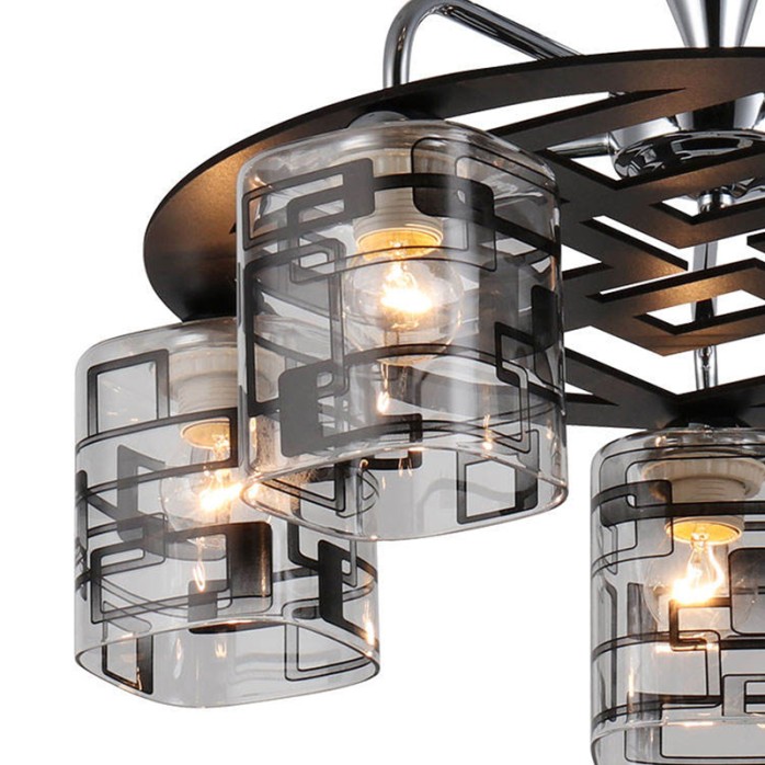 High quality chrome-plated iron chandelier ceiling light