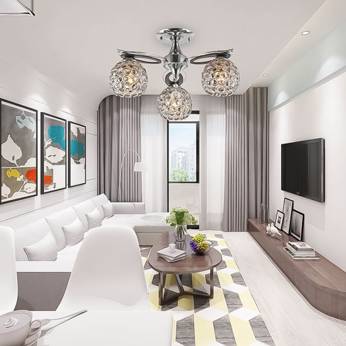 Luxury decorative crystal hanging ceiling lamp