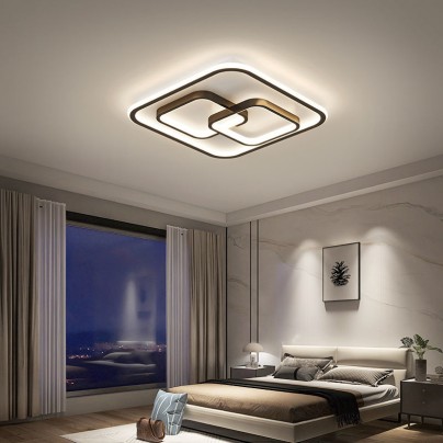 Simple creative high-end iron LED ceiling lamp