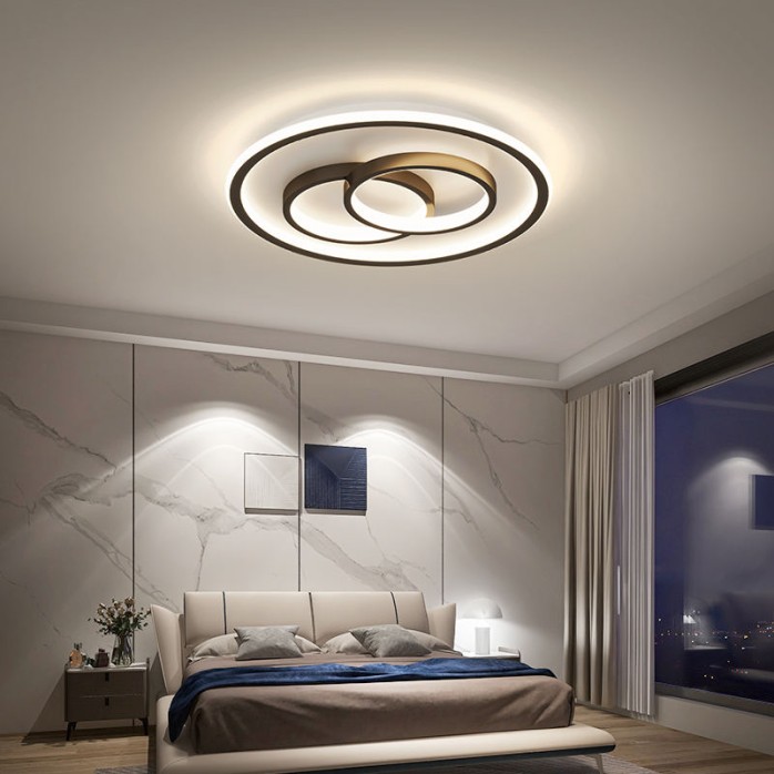 Simple creative high-end iron LED ceiling lamp