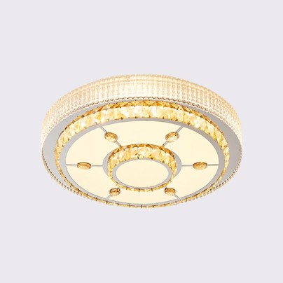 Light luxury round crystal home decoration ceiling lamp