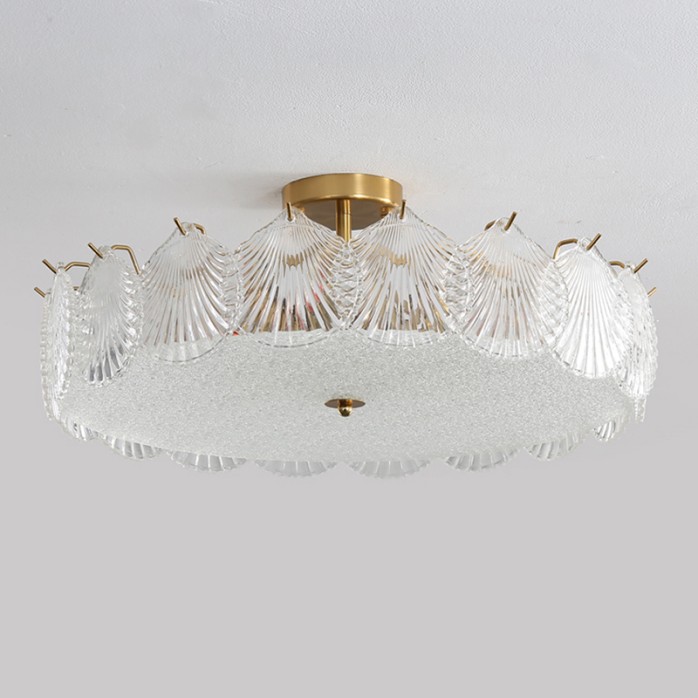 Indoor decorative fancy glass ceiling lamp