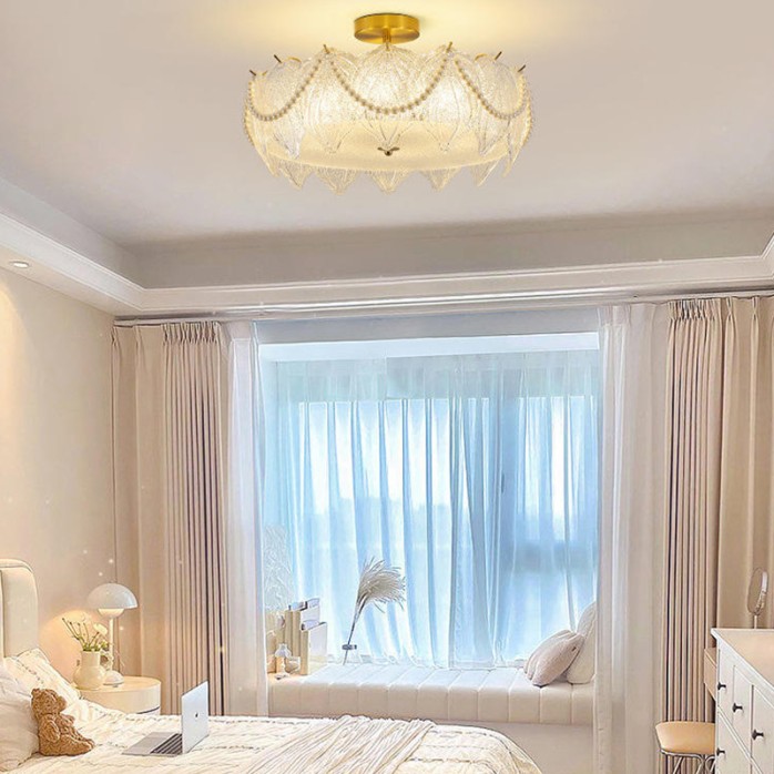 High quality fancy thick glass lighting decorative ceiling lamp
