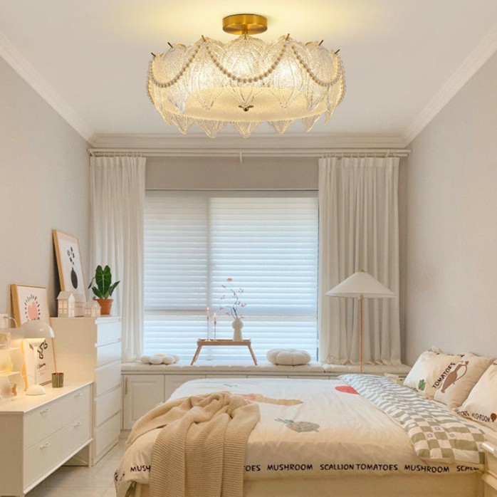 High quality fancy thick glass lighting decorative ceiling lamp