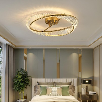 Luxury crystal interior decorative ceiling lamp