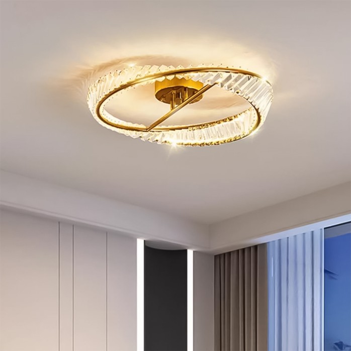 Luxury crystal interior decorative ceiling lamp