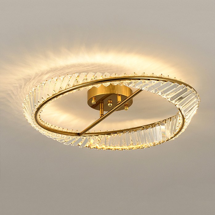 Luxury crystal interior decorative ceiling lamp