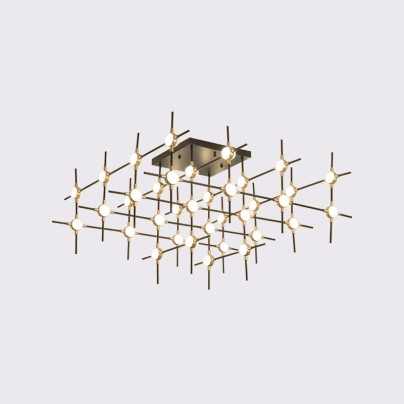 Luxury creative floating ball ceiling lamp