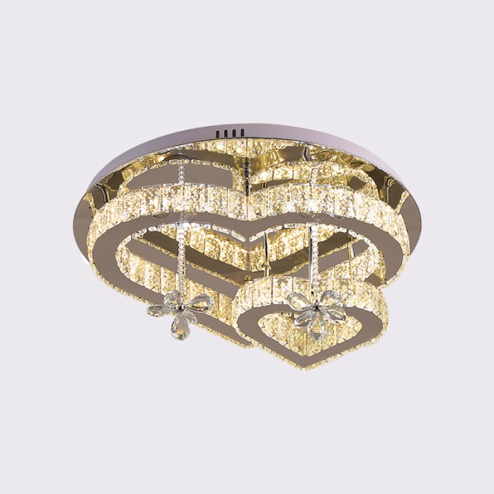 Love crystal round LED ceiling lamp