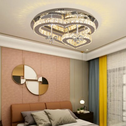 Love crystal round LED ceiling lamp