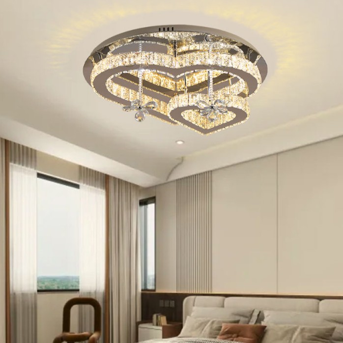 Love crystal round LED ceiling lamp