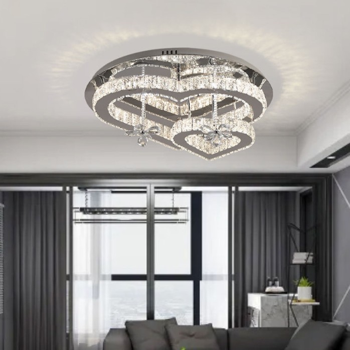 Love crystal round LED ceiling lamp