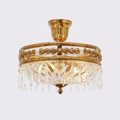 European classical transparent crystal ceiling lamp