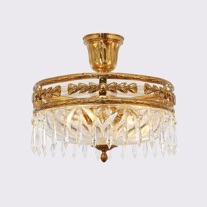European classical transparent crystal ceiling lamp