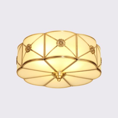 High quality vintage antique brass ceiling lamp