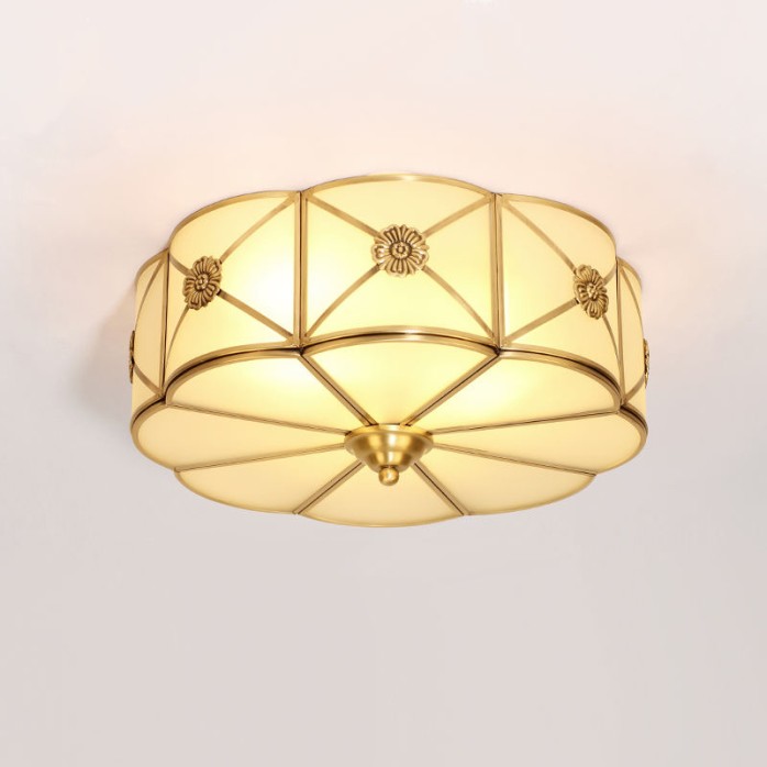 High quality vintage antique brass ceiling lamp