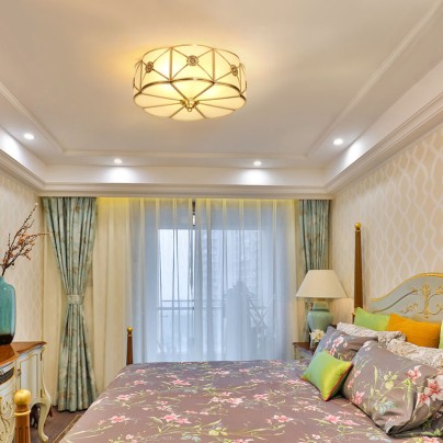 High quality vintage antique brass ceiling lamp