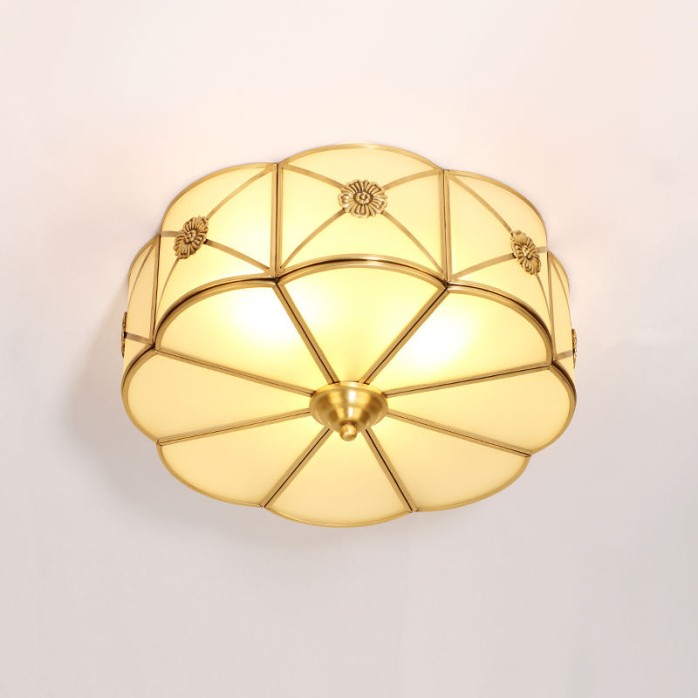High quality vintage antique brass ceiling lamp