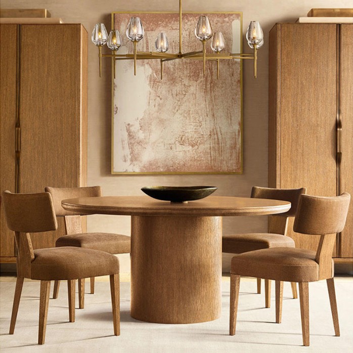 High-grade glass and solid brass chandelier