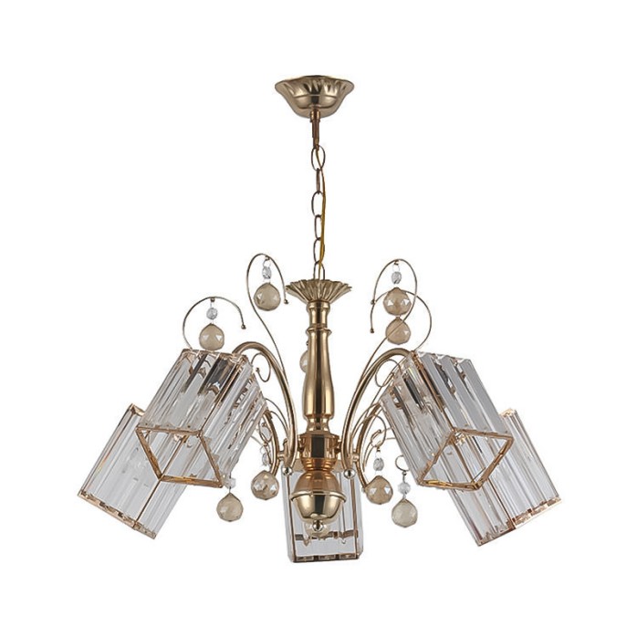 Modern art design metal glass LED chandelier