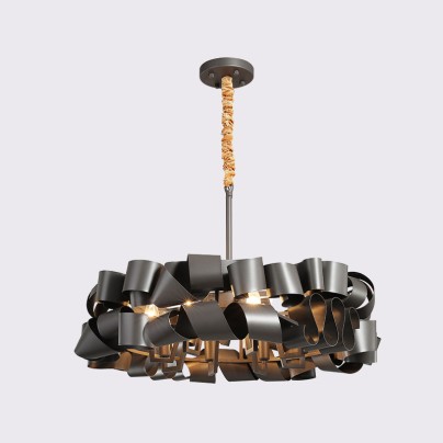 Luxury metal art stacking art chandelier