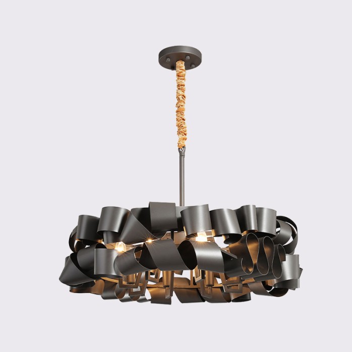 Luxury metal art stacking art chandelier