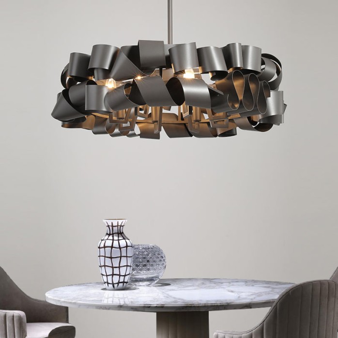 Luxury metal art stacking art chandelier