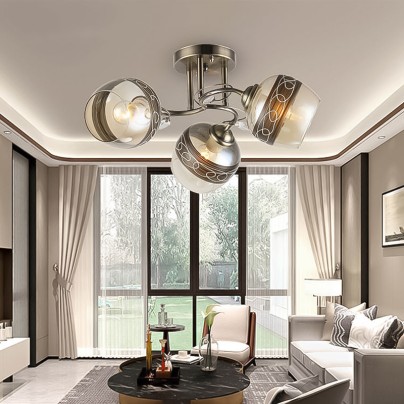 Classical interior decorative glass chandelier