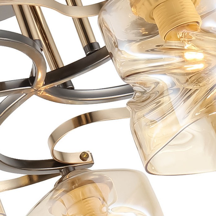 Creative design glass lampshade hanging chandelier