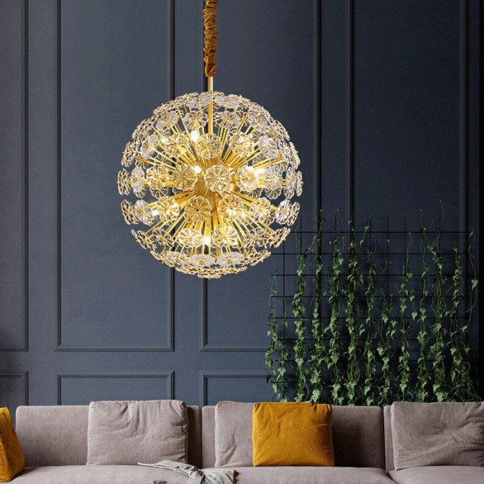 Glass dandelion luxury decorative chandelier