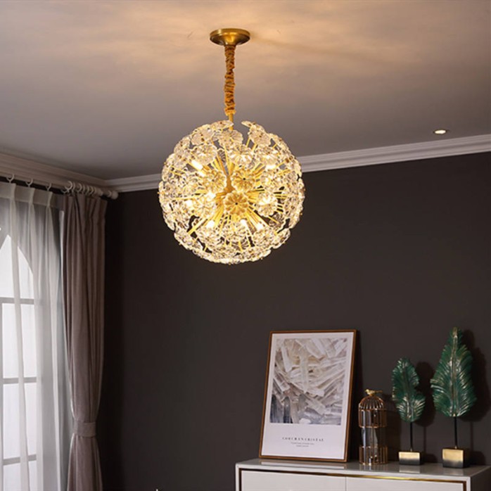 Glass dandelion luxury decorative chandelier