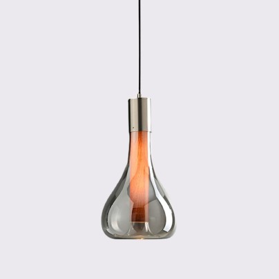 Modern simple single head design glass chandelier
