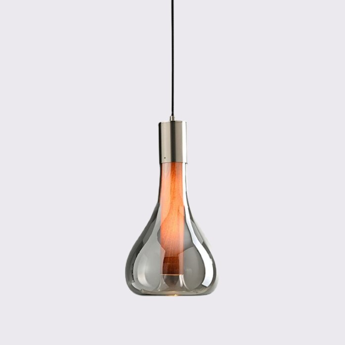Modern simple single head design glass chandelier