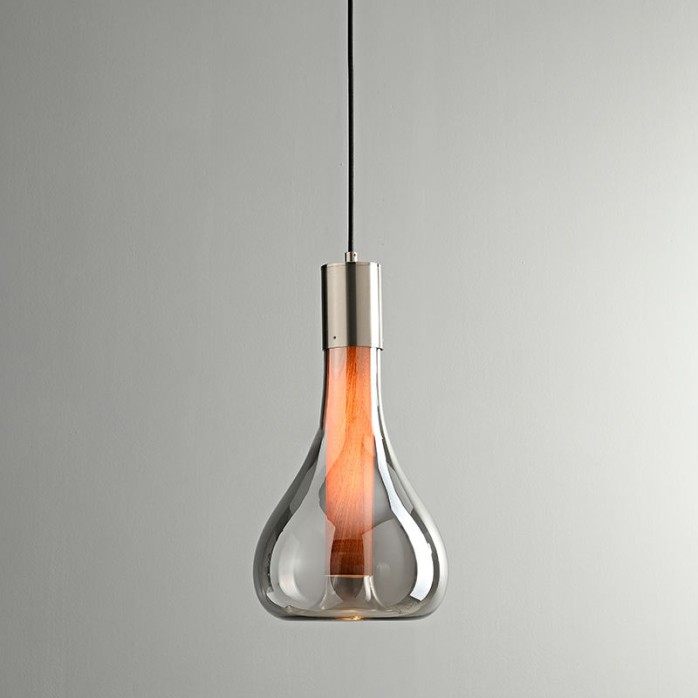 Modern simple single head design glass chandelier