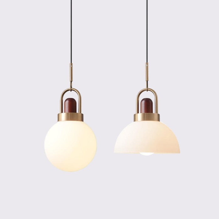 Nordic modern glass ball decorative LED chandelier