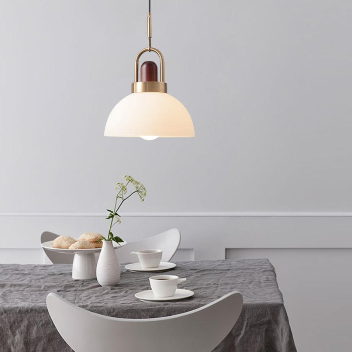 Nordic modern glass ball decorative LED chandelier