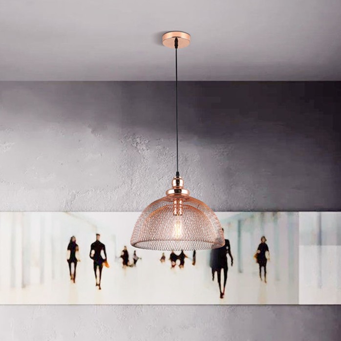 High-quality decorative red copper wrought iron chandelier