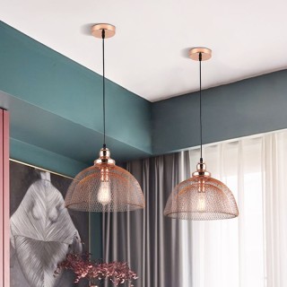High-quality decorative red copper wrought iron chandelier