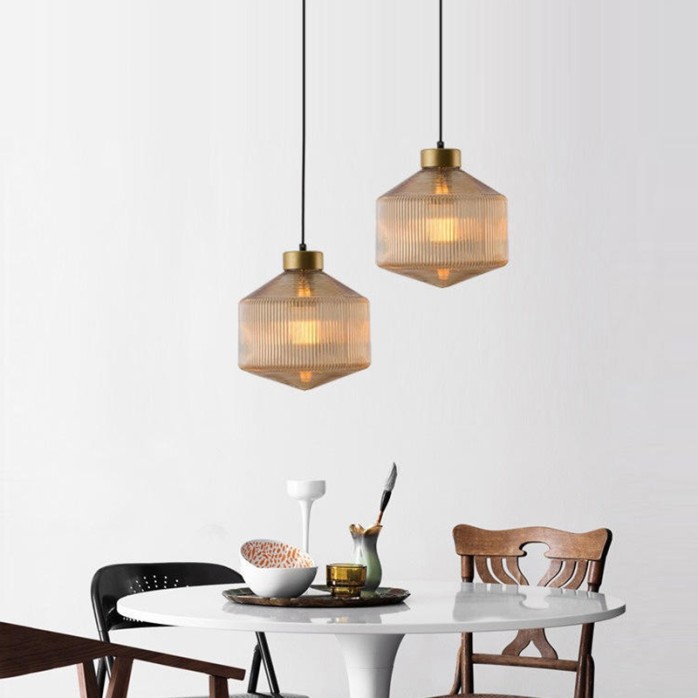 Nordic modern simple creative glass chandelier