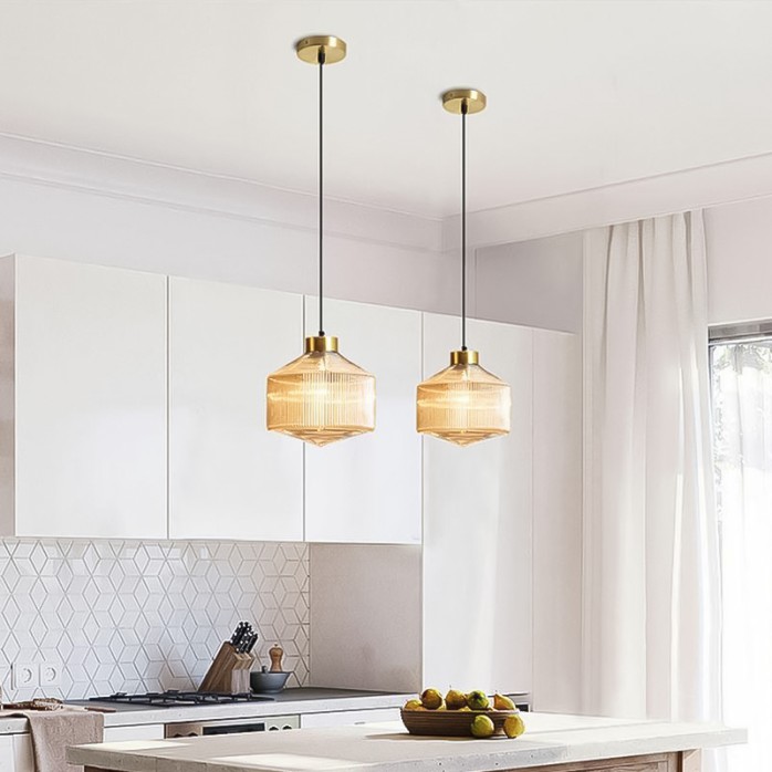 Nordic modern simple creative glass chandelier