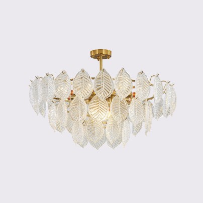 European style simple stacked glass chandelier