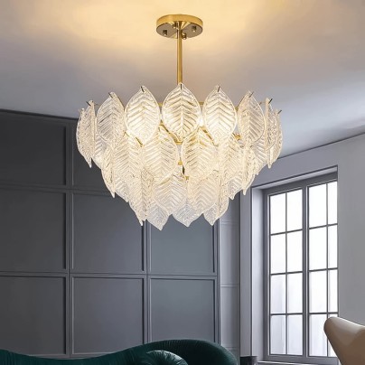 European style simple stacked glass chandelier