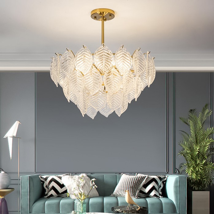 European style simple stacked glass chandelier