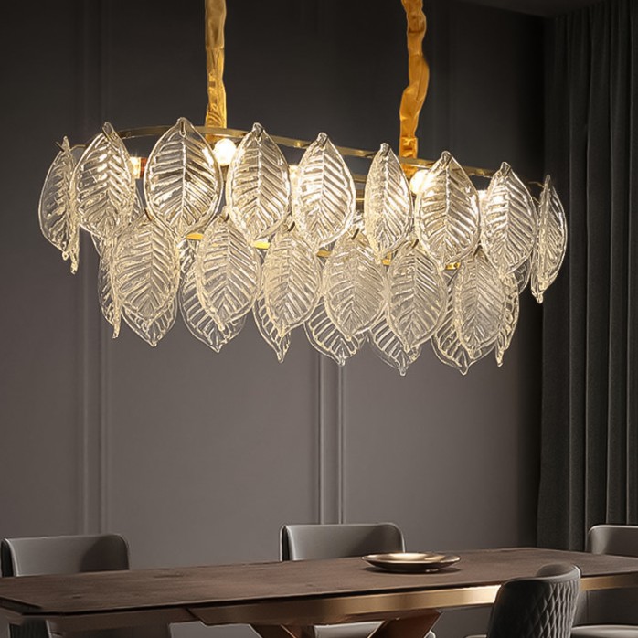 European style simple stacked glass chandelier