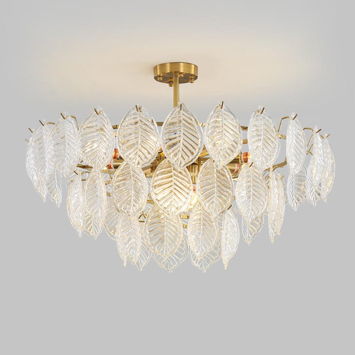 European style simple stacked glass chandelier