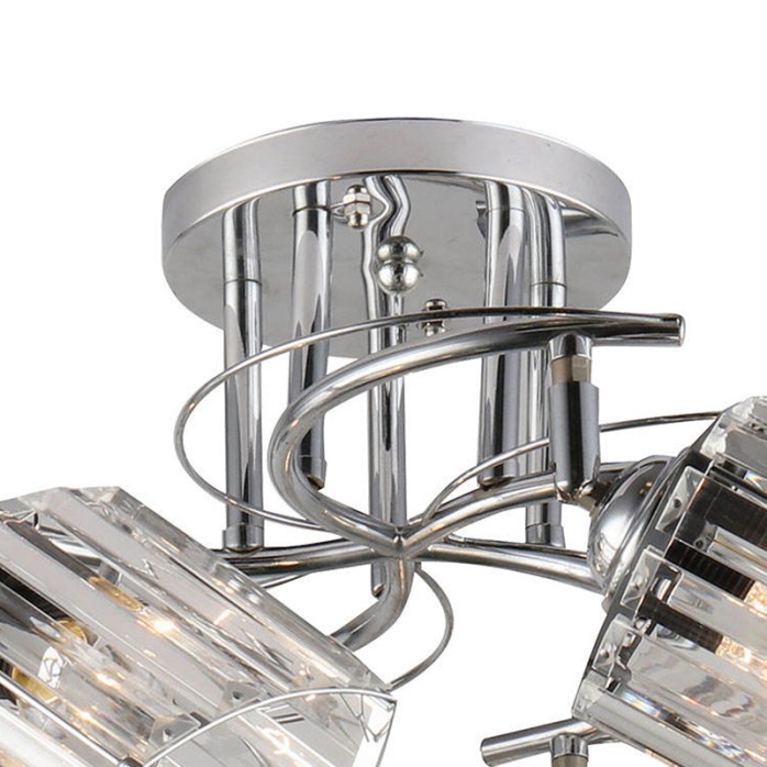 High quality iron glass recessed chandelier