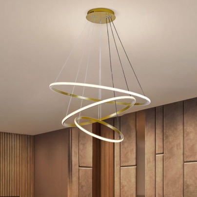 Home decoration linear round LED pendant light