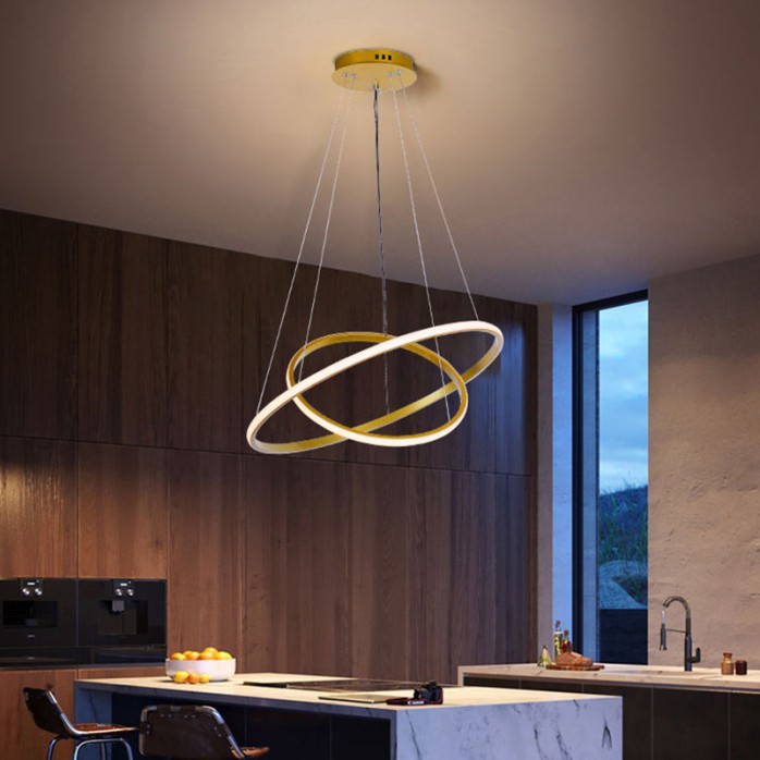 Home decoration linear round LED pendant light